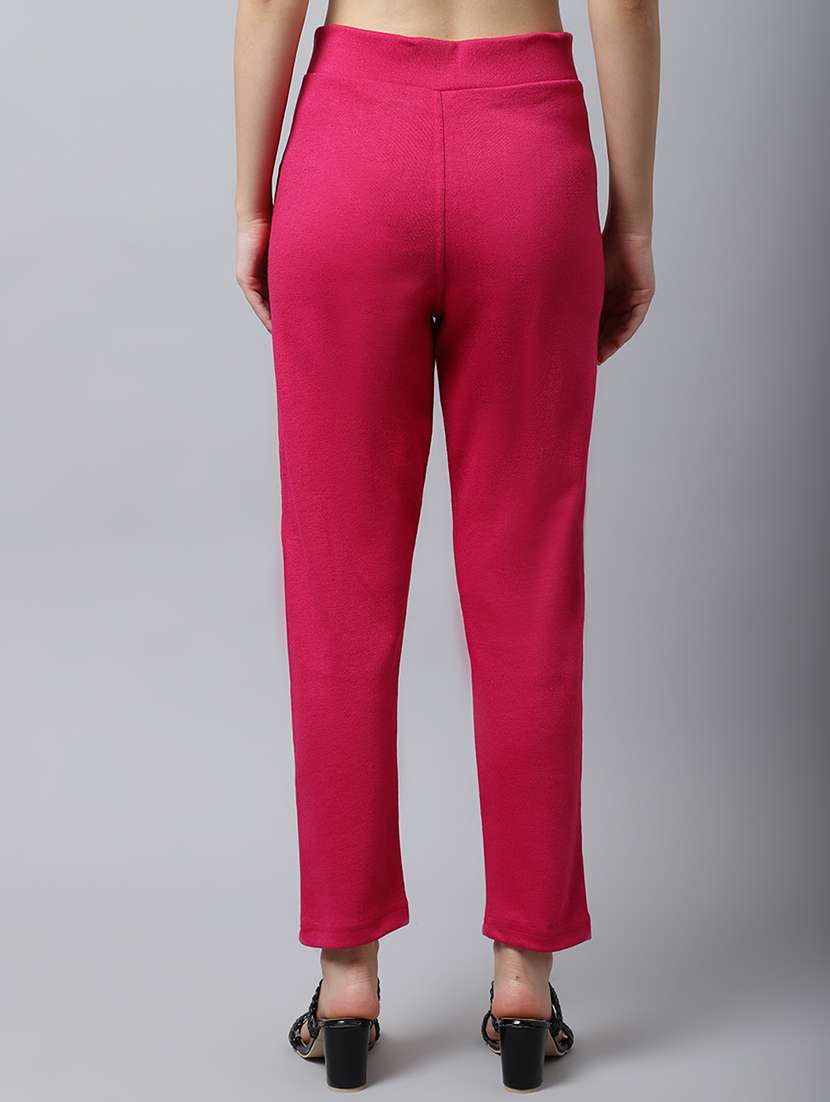 women solid ankle length pants - 18574917 -  Standard Image - 2
