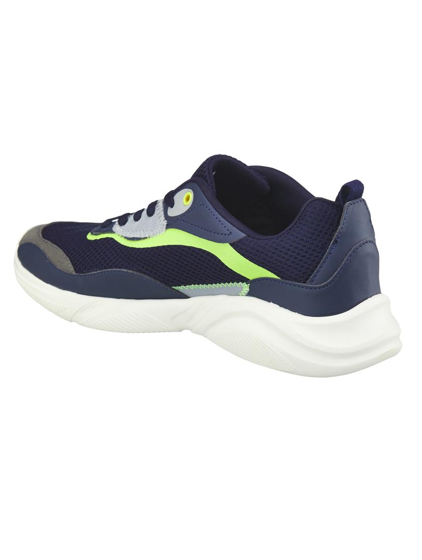 mens navy lace up sport shoe - 18575189 - Standard Image - 2