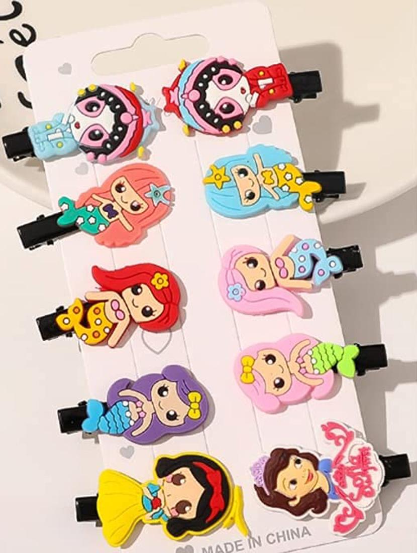 multi colored cotton blend hair pin/clips  - 18575450 -  Zoom Image - 0