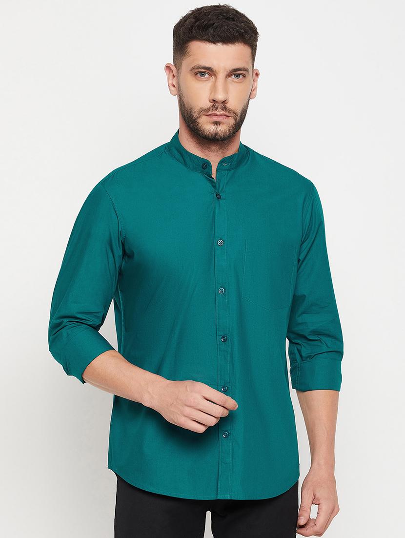 mens solid casual shirt - 18575602 - Zoom Image - 0