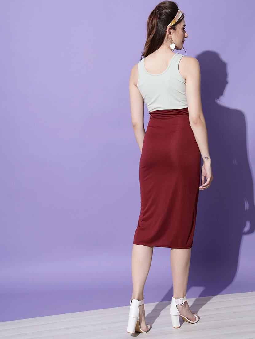 women's color block bodycon dress - 18575650 -  Standard Image - 2