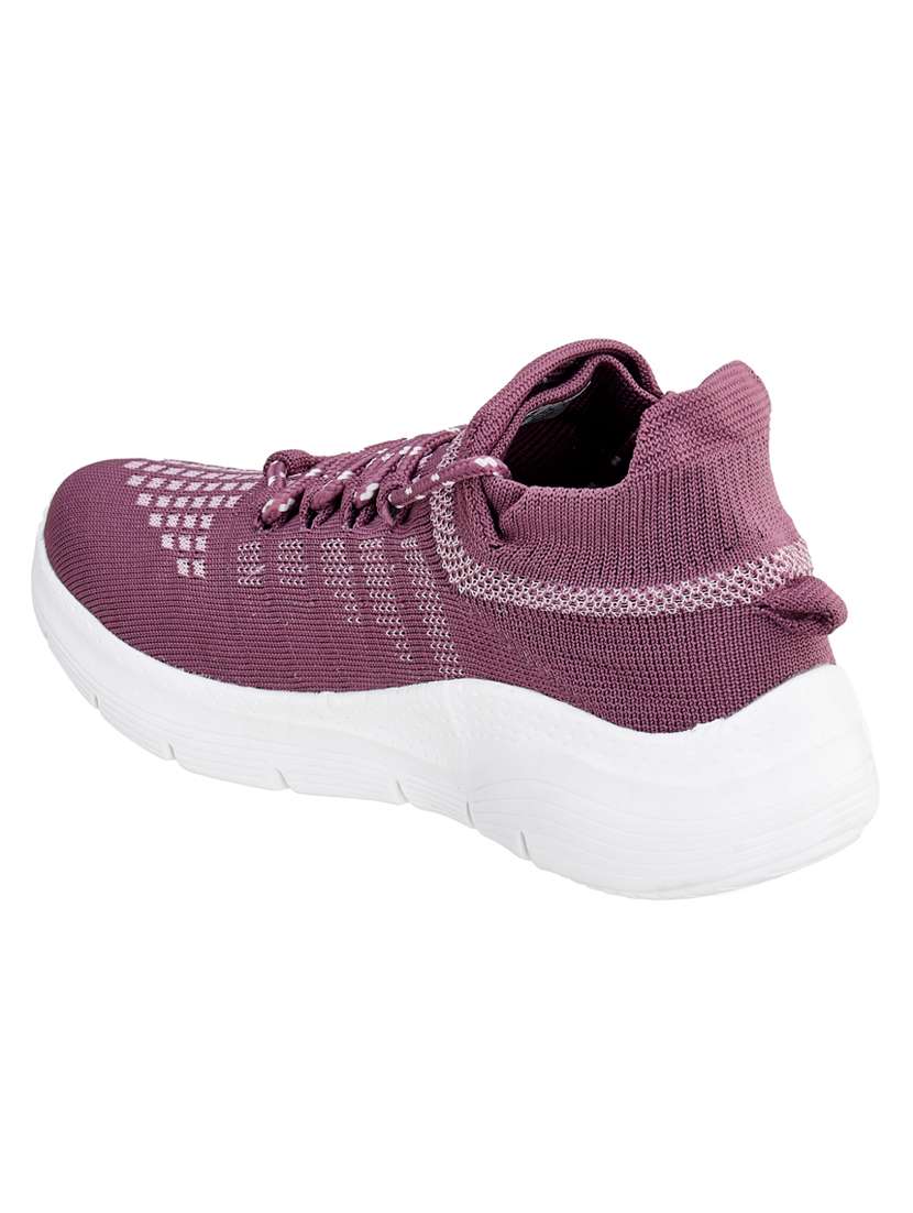 women purple lace-up sports shoe - 18577236 -  Standard Image - 2