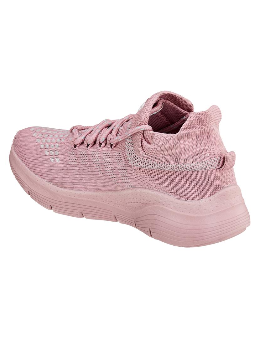 women pink lace-up sports shoe - 18577237 - Standard Image - 2