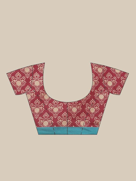 women's self design maroon colored saree - 18577344 - Standard Image - 2