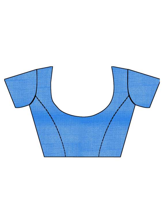 women's paisley royal blue colored saree - 18577380 -  Standard Image - 2