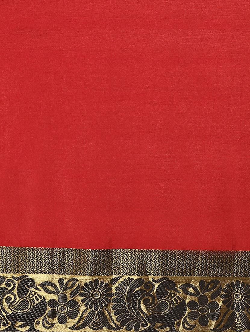 women's self design red colored saree - 18577627 - Standard Image - 2