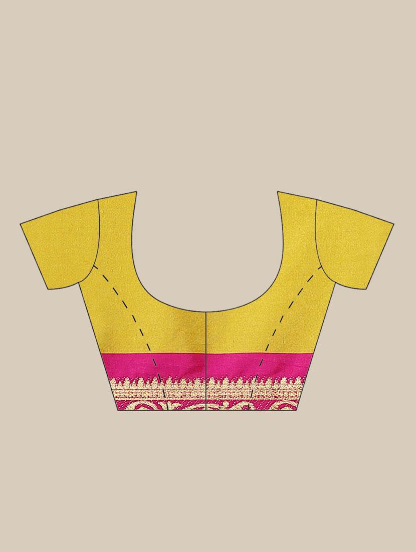 women's bordered yellow colored saree - 18577632 - Standard Image - 2