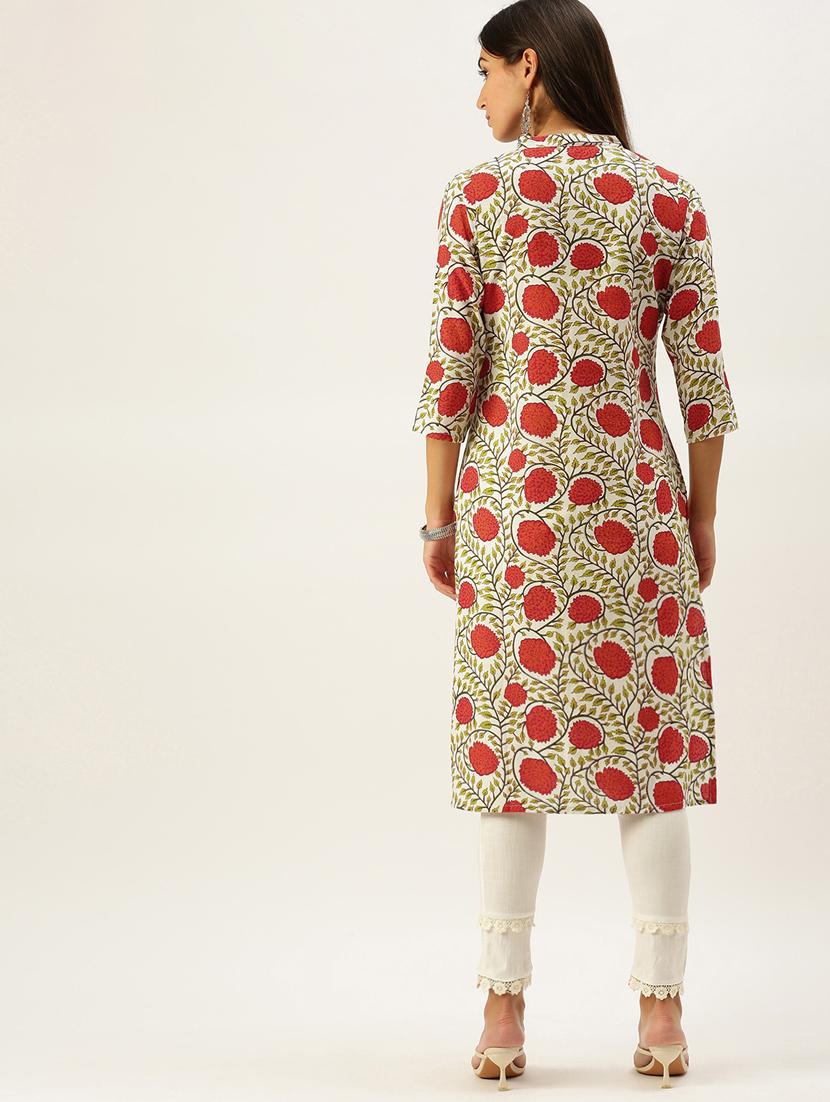 women's straight kurta - 18577708 - Standard Image - 2