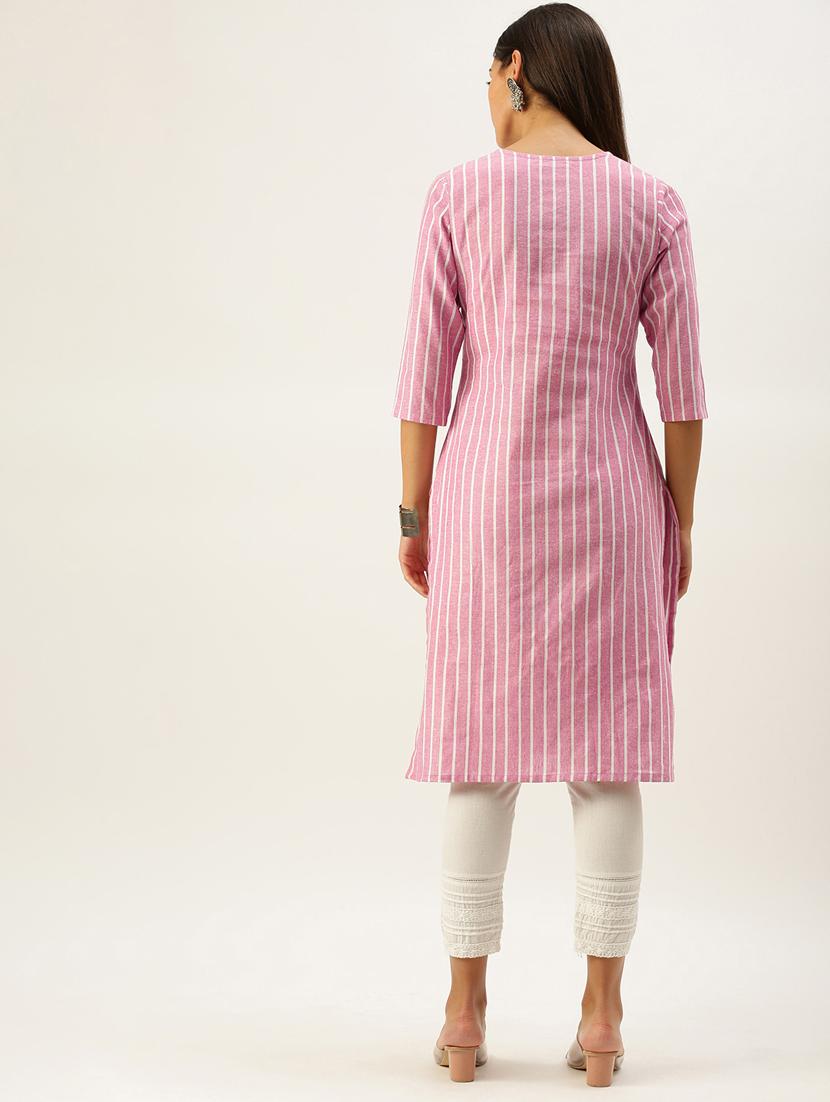 women's straight kurta - 18577743 - Standard Image - 2