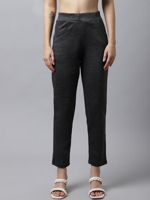 high rise flat front trouser - 18578426 - Standard Image - 0