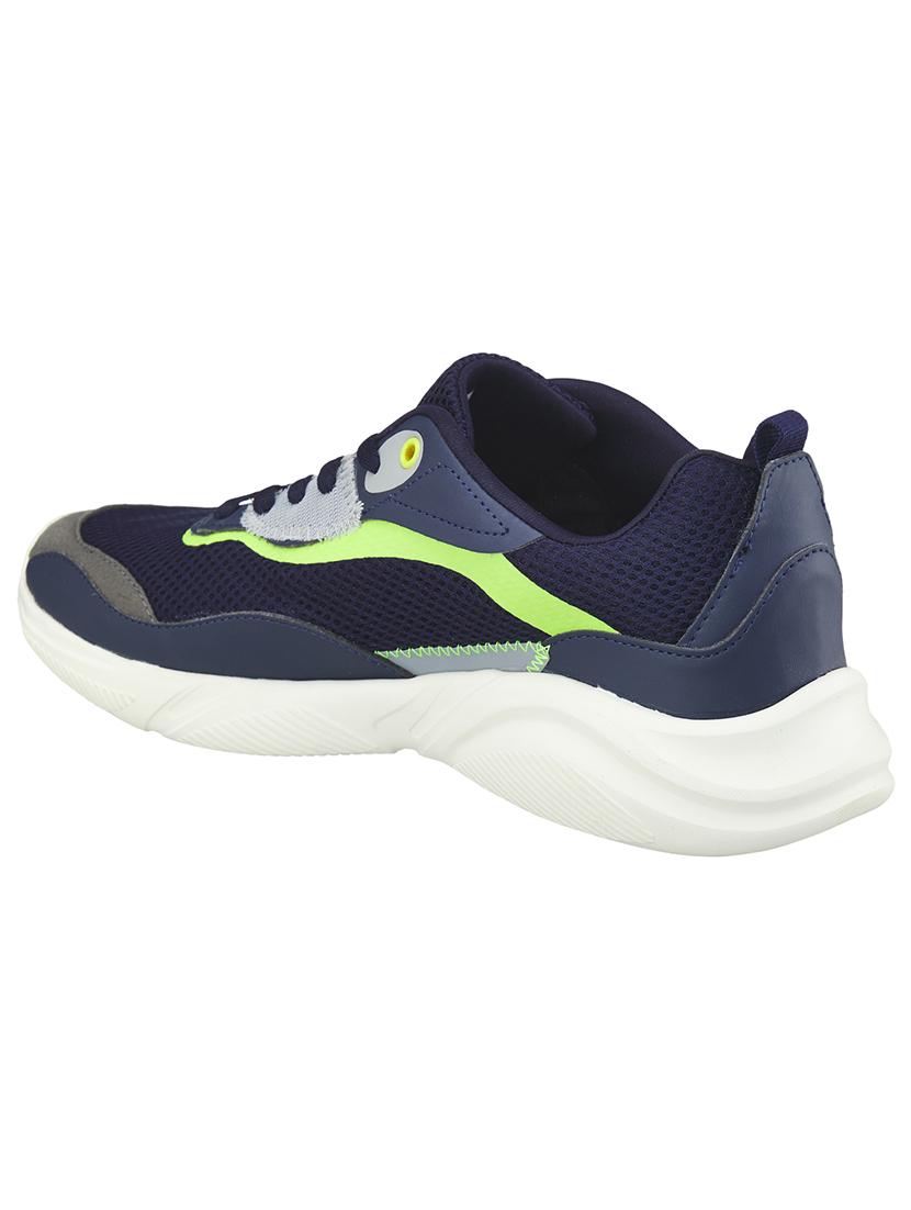 mens navy lace up sport shoe - 18578499 - Standard Image - 2