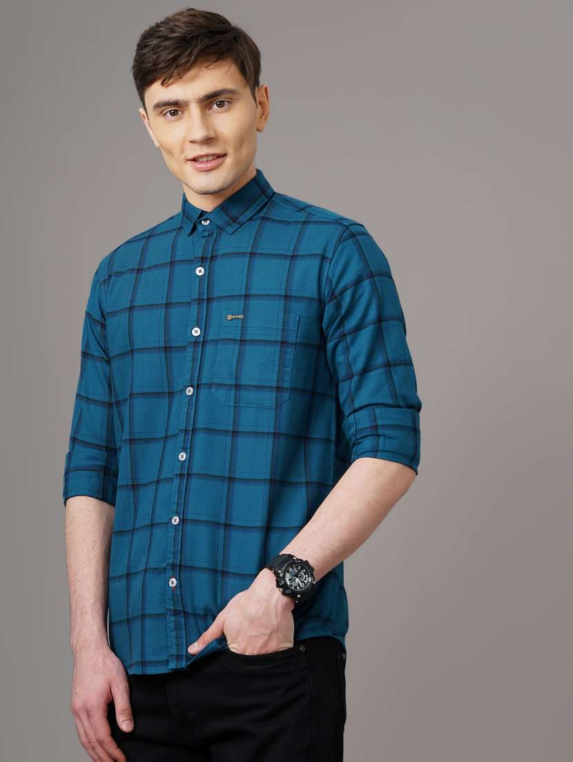 checkered casual shirt - 18578658 - Standard Image - 2