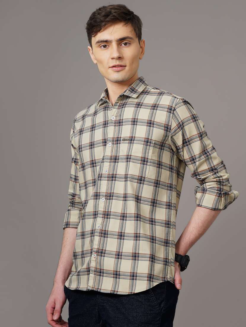 checkered casual shirt - 18578661 - Standard Image - 2