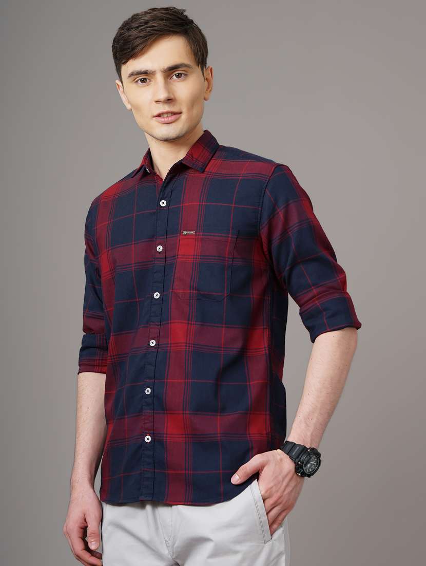 checkered casual shirt - 18578665 - Standard Image - 2