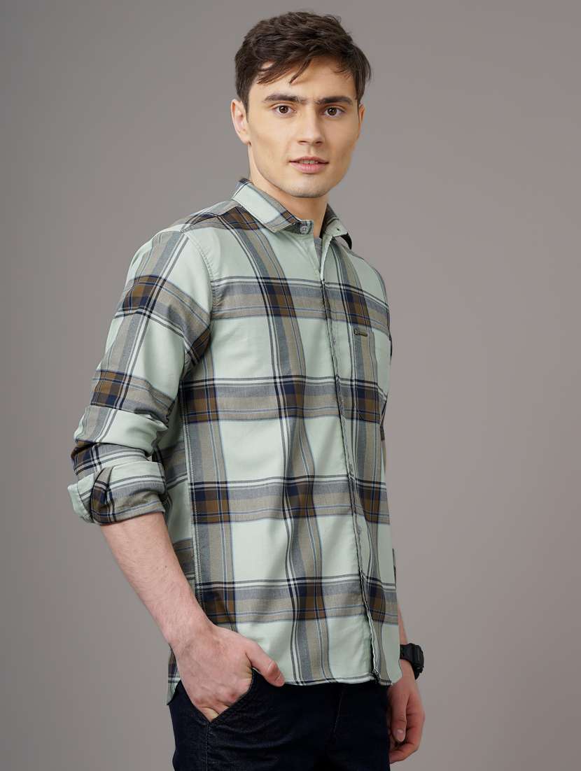 checkered casual shirt - 18578667 - Standard Image - 2
