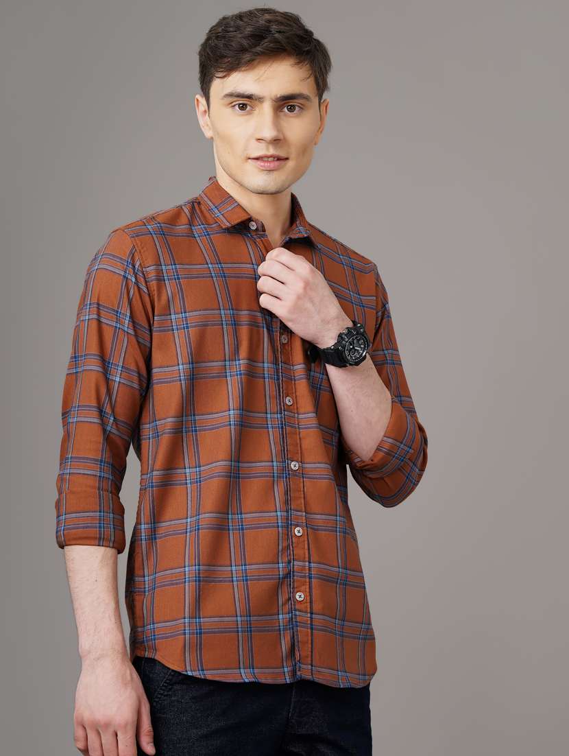 checkered casual shirt - 18578671 - Standard Image - 2