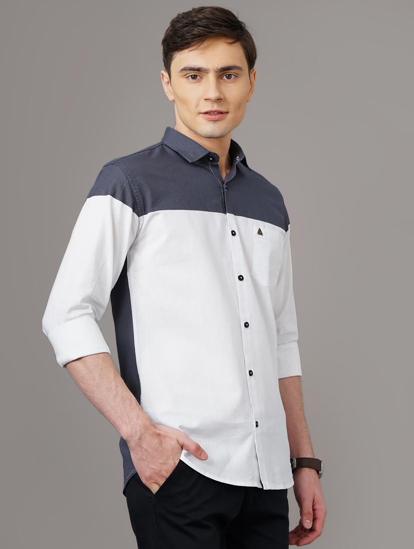 color blocked casual shirt - 18578680 - Standard Image - 2