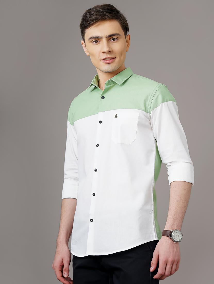 color blocked casual shirt - 18578681 - Standard Image - 2