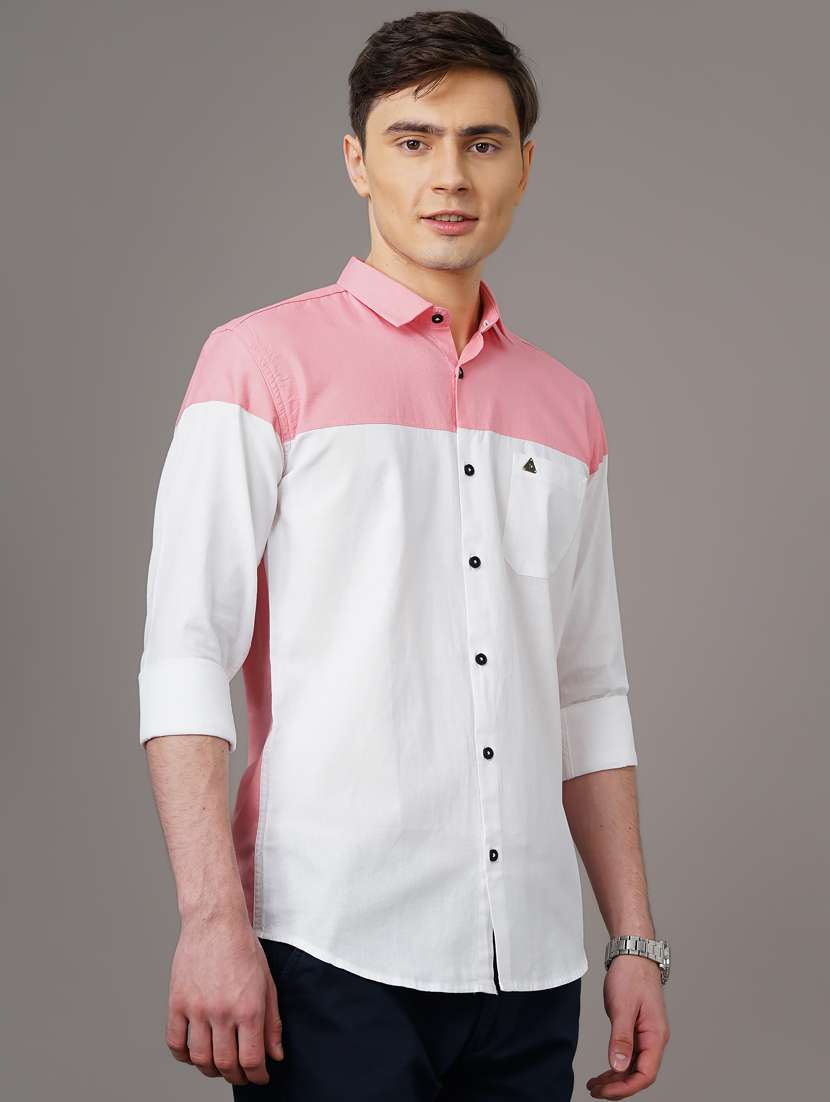 color blocked casual shirt - 18578683 -  Standard Image - 2
