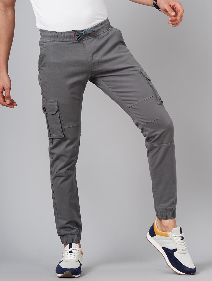 drawstring waist solid cargo - 18578687 - Standard Image - 2