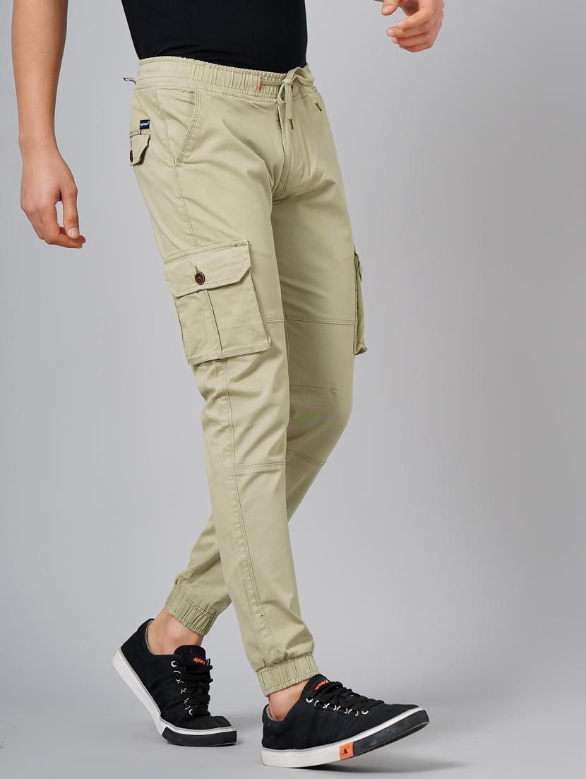 drawstring waist solid cargo - 18578688 - Standard Image - 2