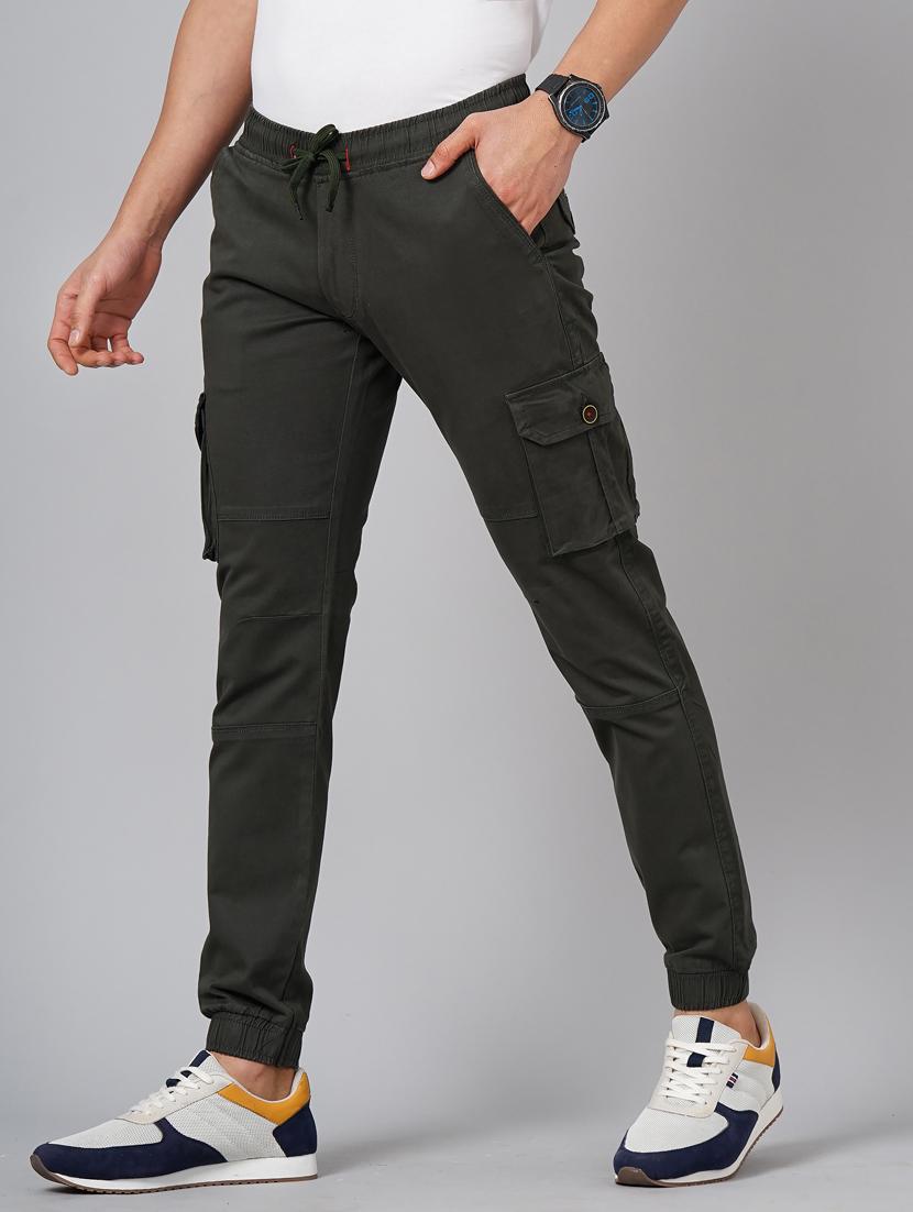 drawstring waist solid cargo - 18578691 - Standard Image - 2