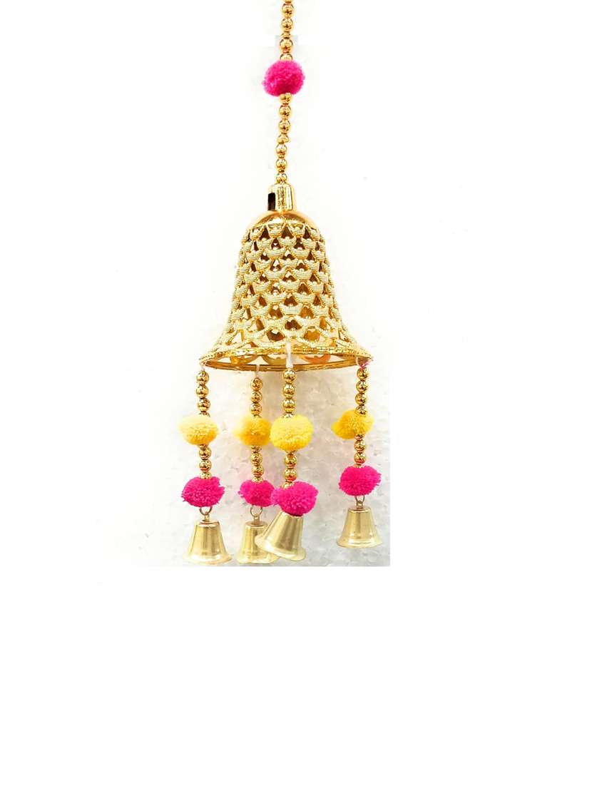 golden bell toran hanging for diwali decoration