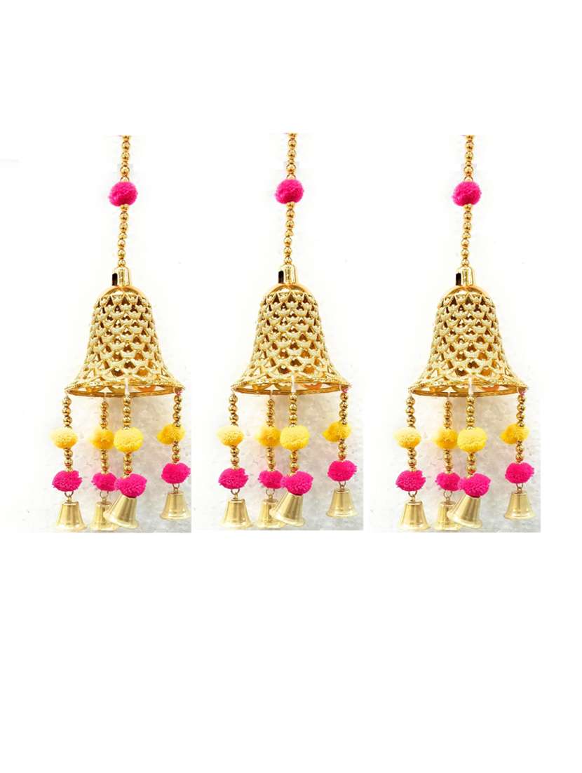 golden bell toran hanging for diwali decoration