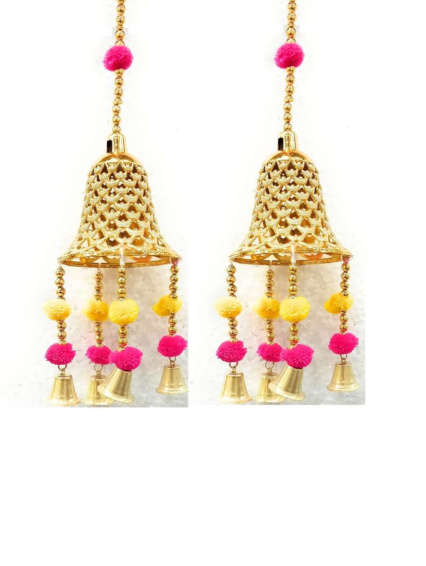 golden bell toran hanging for diwali decoration