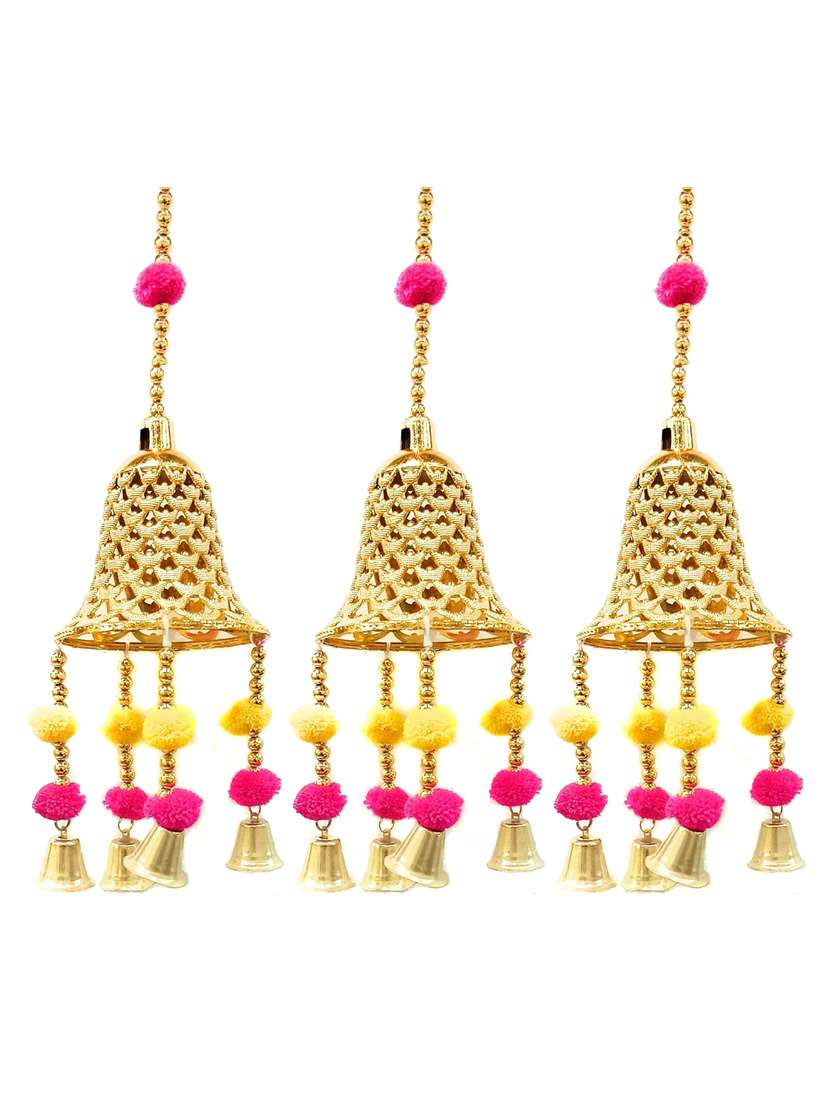 golden bell toran hanging for diwali decoration