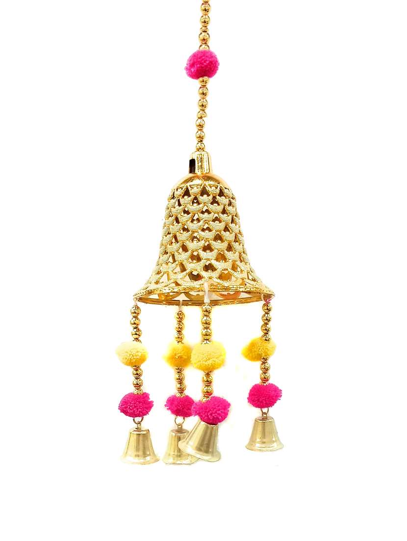 golden bell toran hanging for diwali decoration