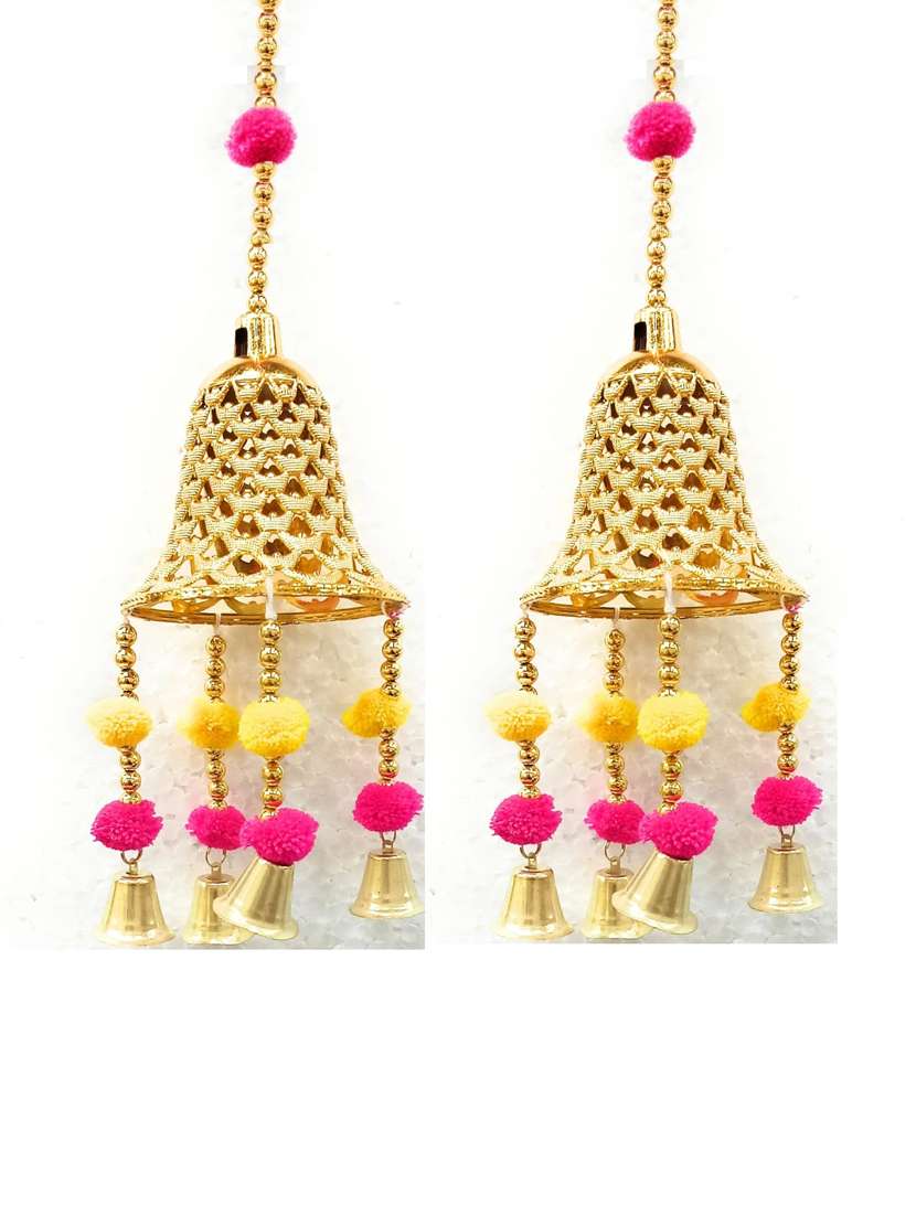 golden bell toran hanging for diwali decoration