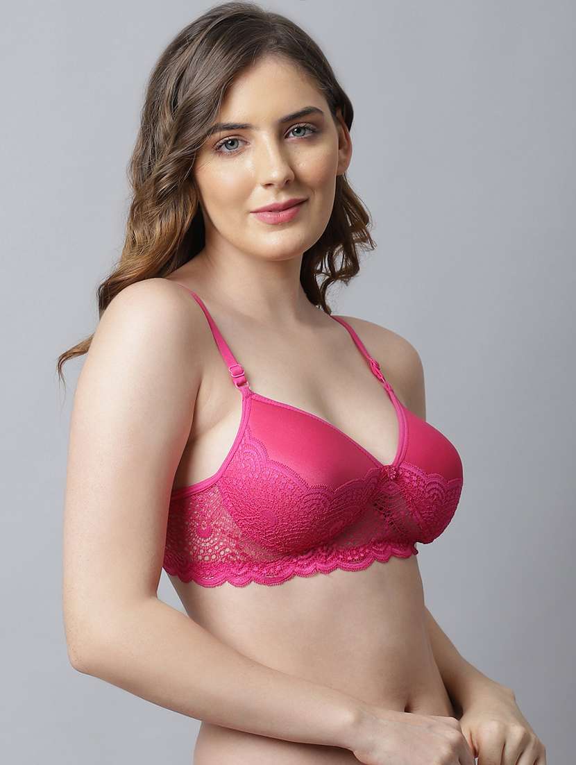 pink lace tshirt bra - 18582463 -  Standard Image - 2