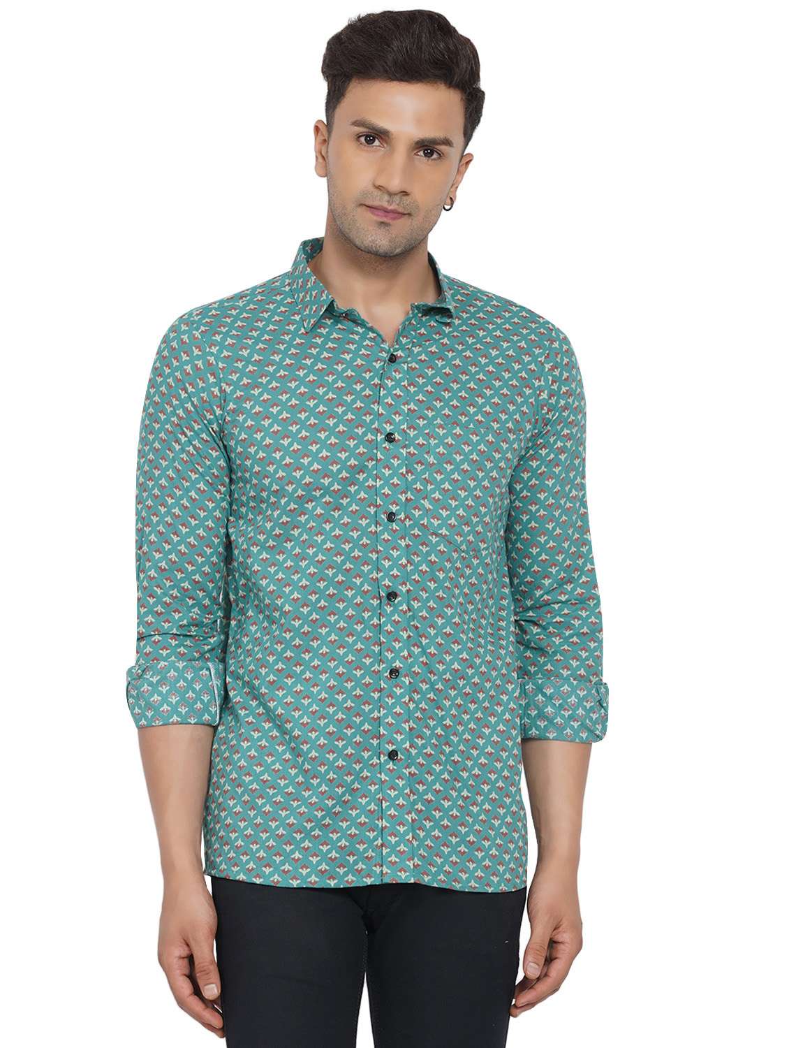 mens florals casual shirt