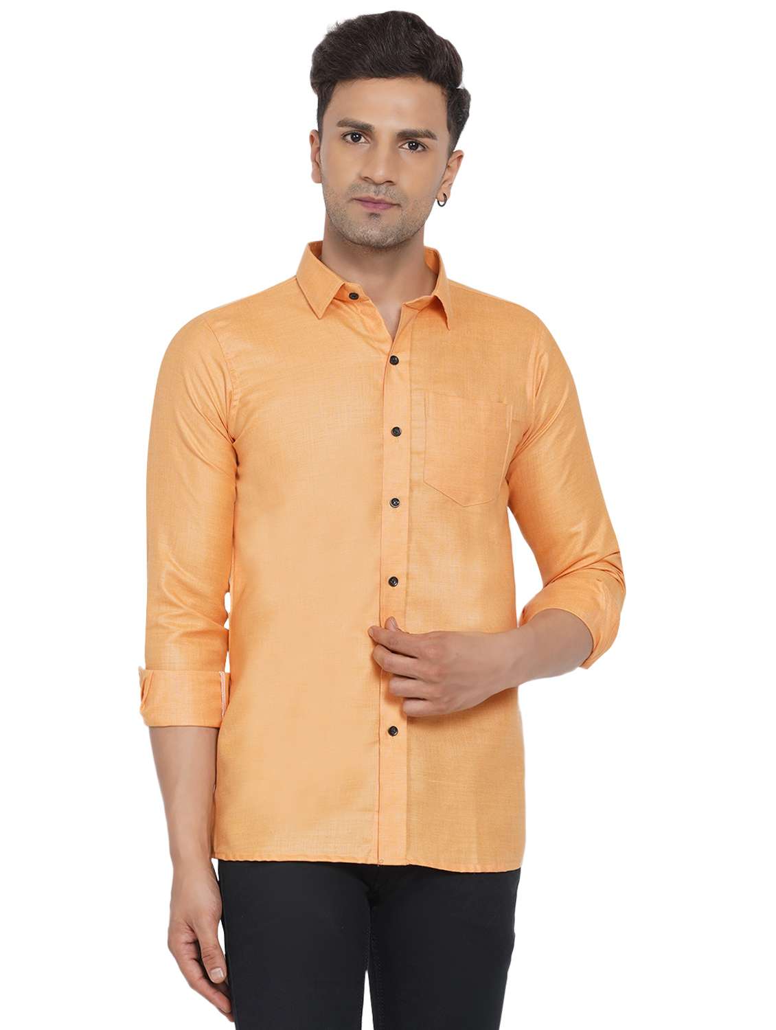 mens solid casual shirt