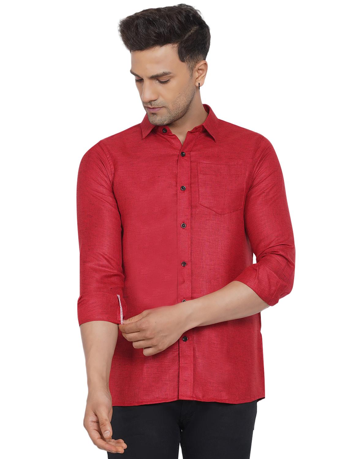 mens solid casual shirt