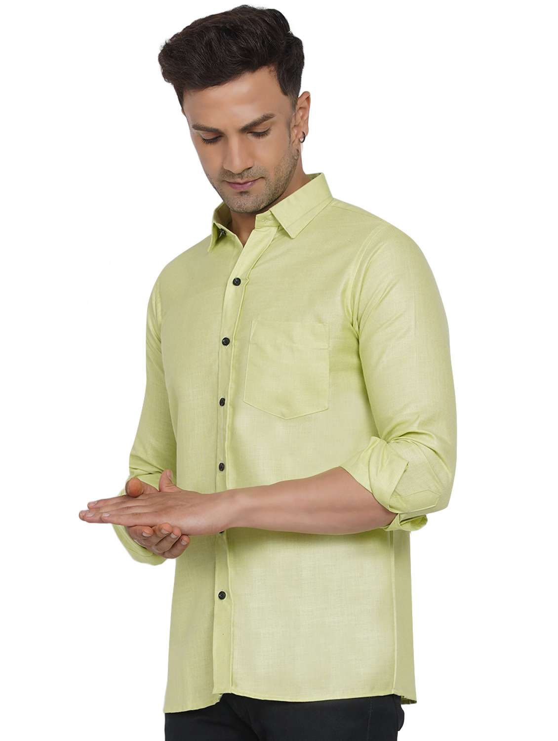 mens solid casual shirt - 18582739 -  Standard Image - 2