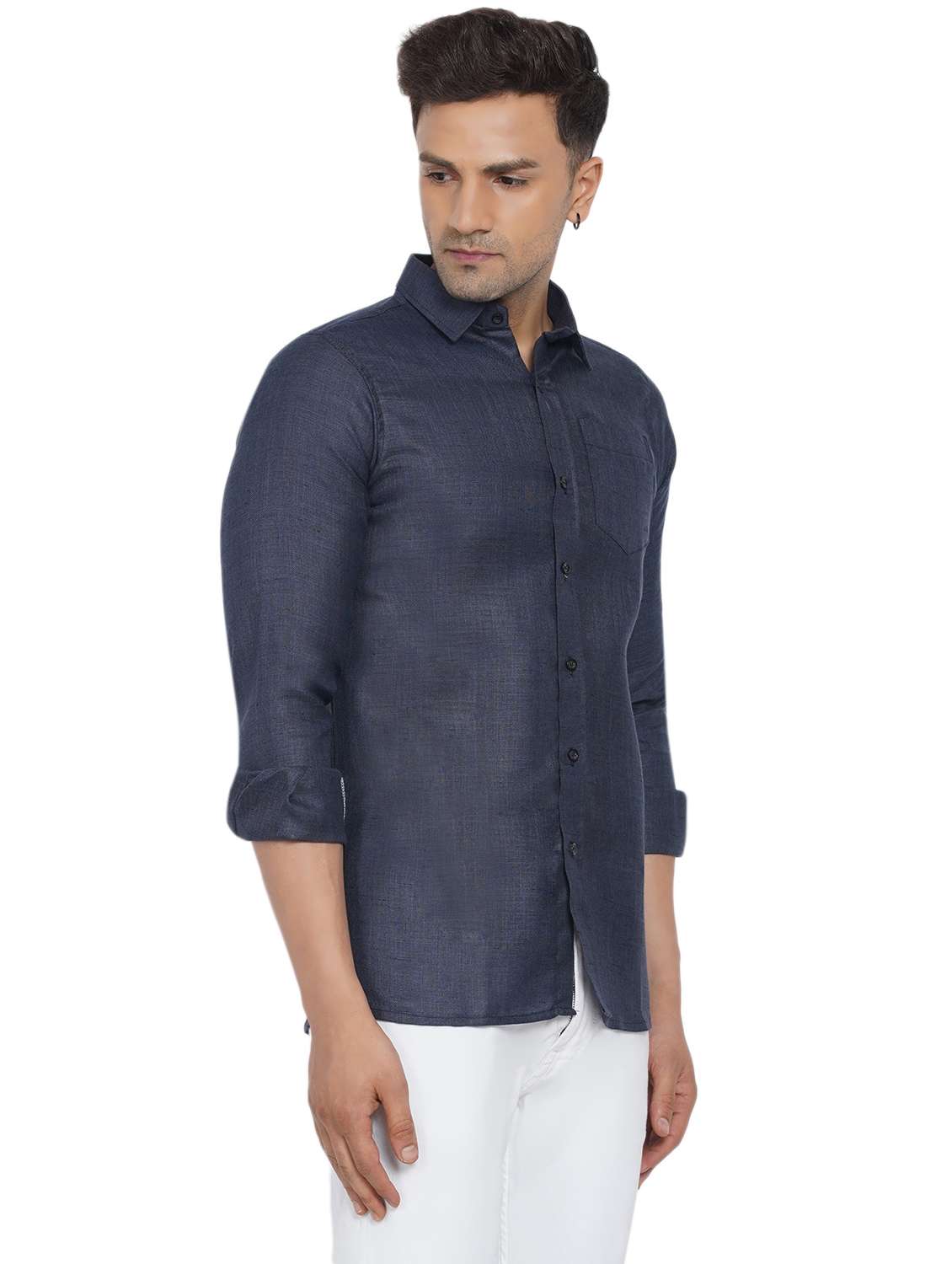 mens solid casual shirt - 18582745 -  Standard Image - 2