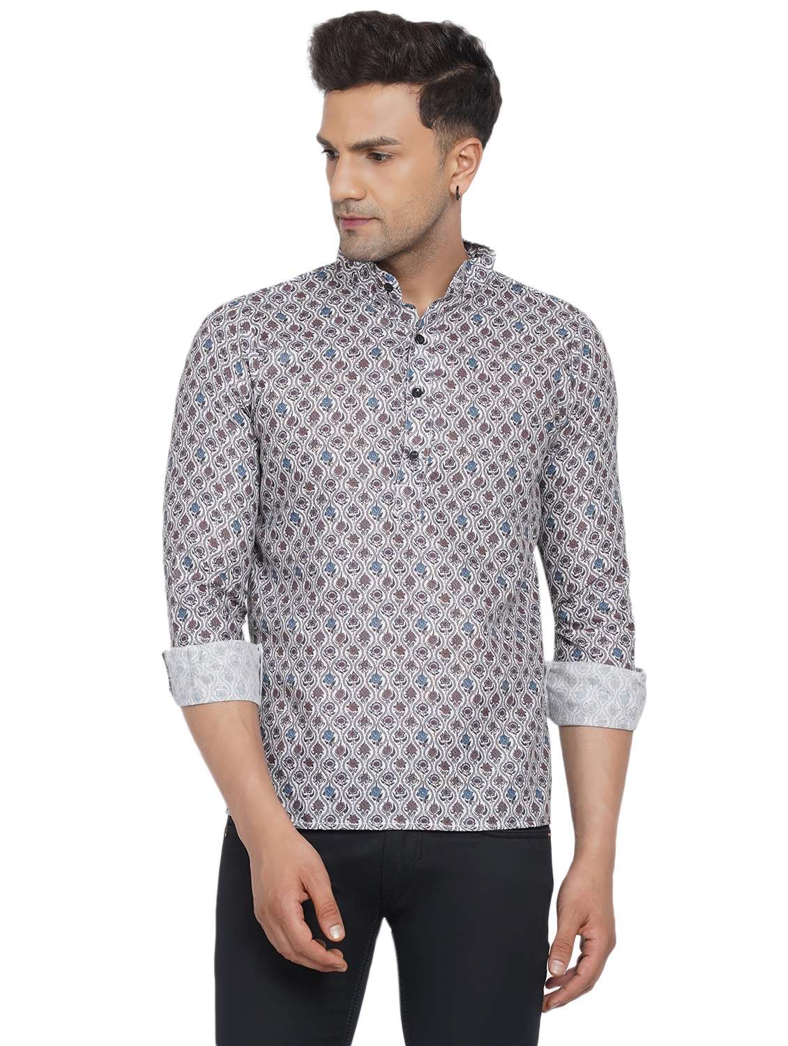 printed short kurta