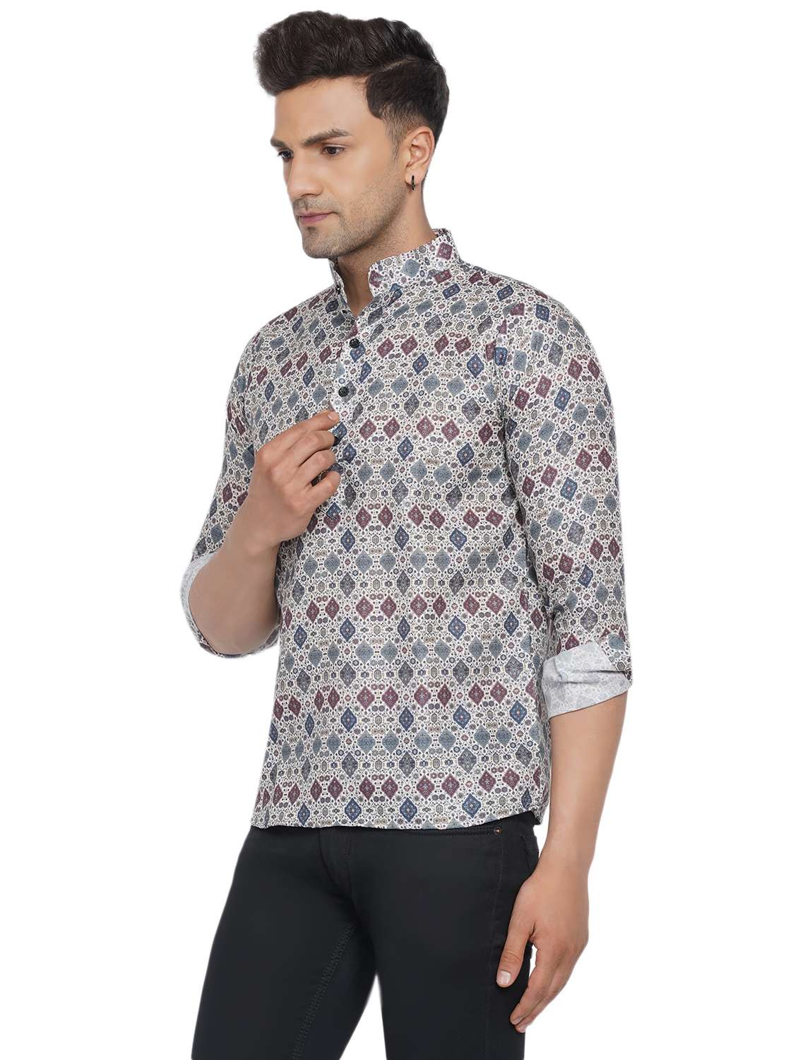 printed short kurta - 18582755 - Standard Image - 2