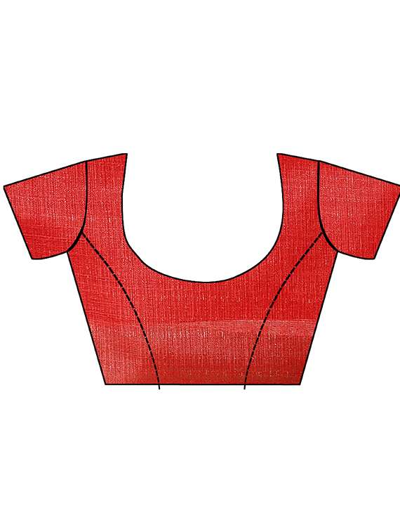 women's paisley red colored saree with blouse - 18583757 - Standard Image - 2