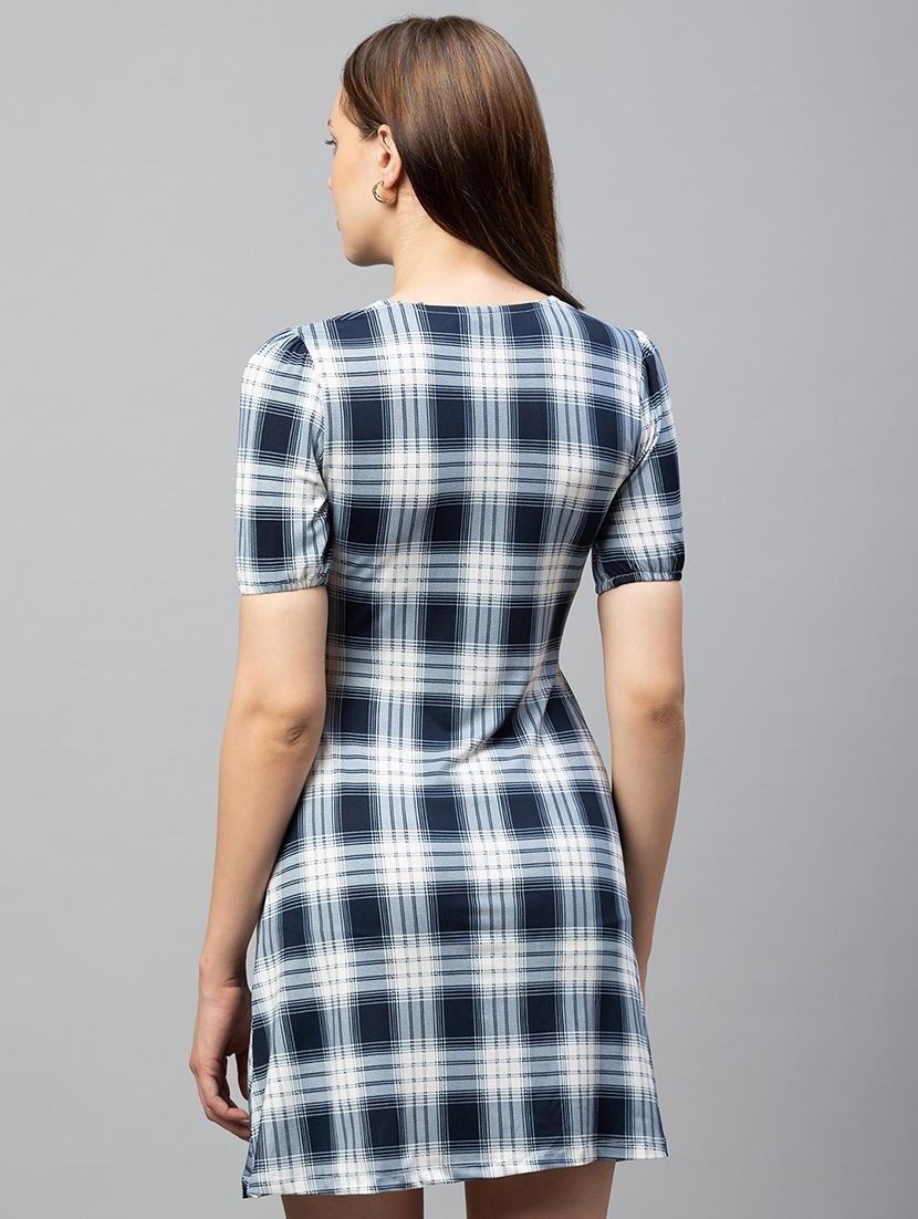 women's fit & flare color block dress - 18586093 - Standard Image - 2