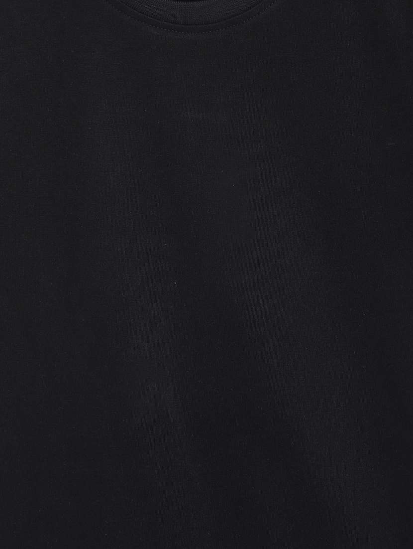 solid black round neck t-shirt - 18586142 -  Standard Image - 2