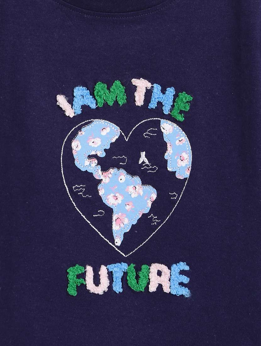 girls round neck graphic tee - 18586149 -  Standard Image - 2