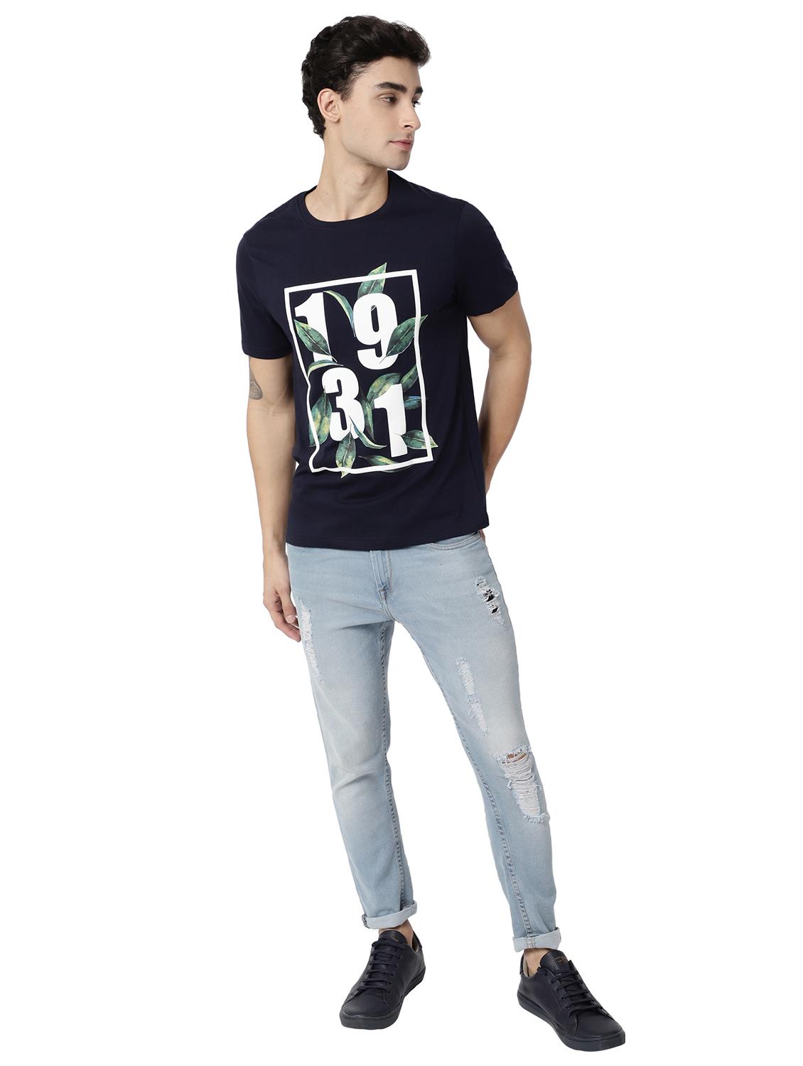 crew neck chest-print t-shirt - 18588634 - Standard Image - 2