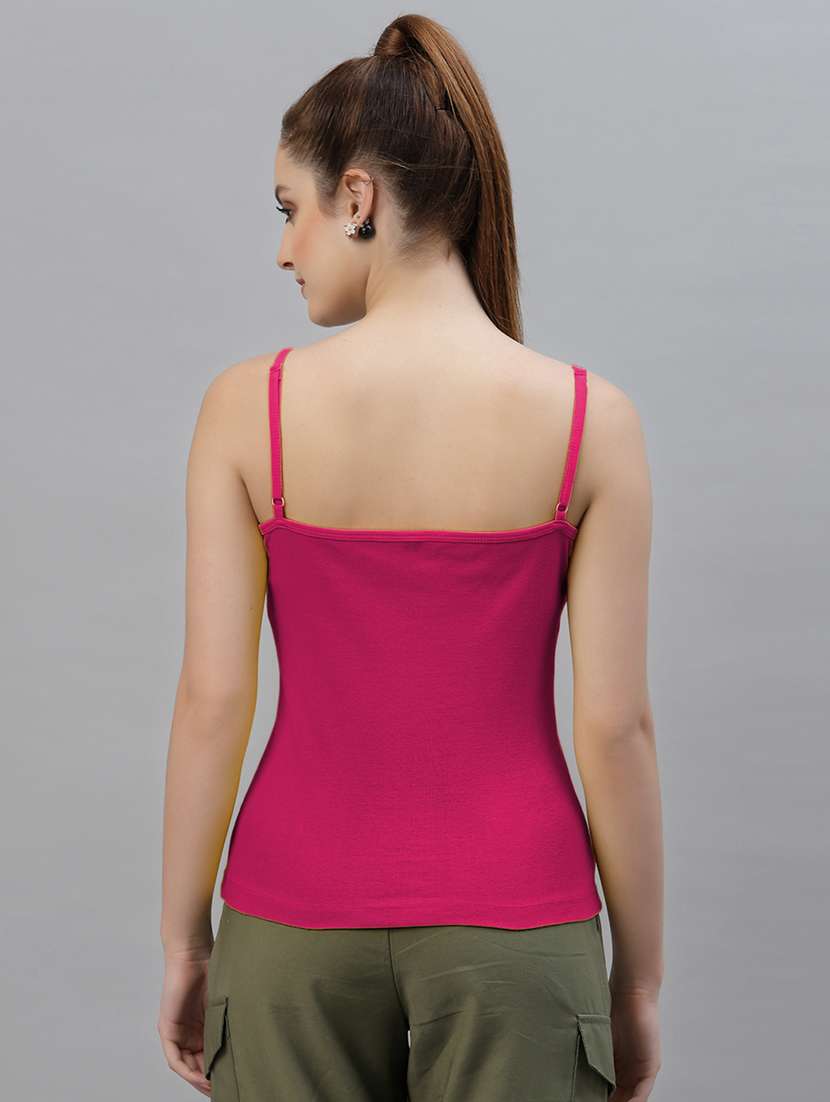 shoulder strap solid camisole - 18588881 -  Standard Image - 2
