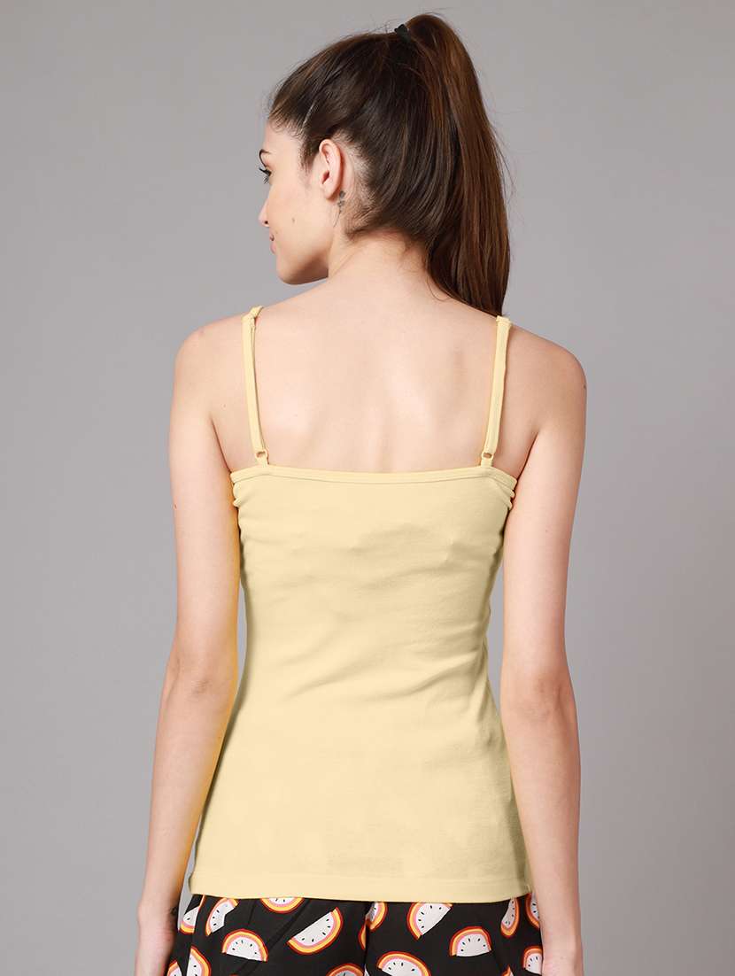 shoulder strap solid camisole - 18588899 -  Standard Image - 2