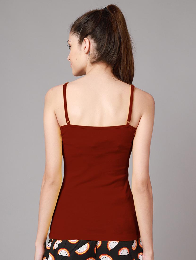 shoulder strap solid camisole - 18588902 - Standard Image - 2