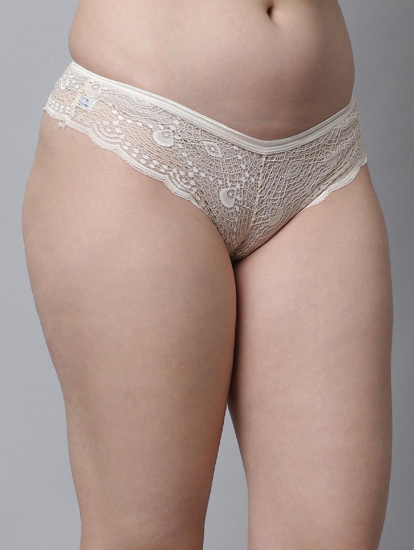 beige lace bikini panty - 18589016 - Standard Image - 2