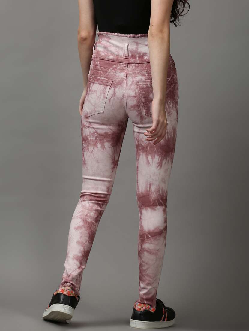 women's tie & dye slim fit jeans - 18589105 -  Standard Image - 2